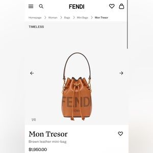 Fendi Mon Tresor mini bucket bag